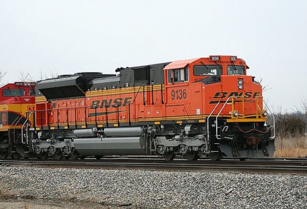 A BNSF egyik SD70ACe típusú mozdonya<br>(fotó: Terry Cantrell)