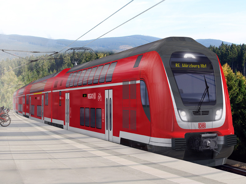 A DB Regio emeletes Twindexx Variójának látványterve<br>(grafika: Bombardier)