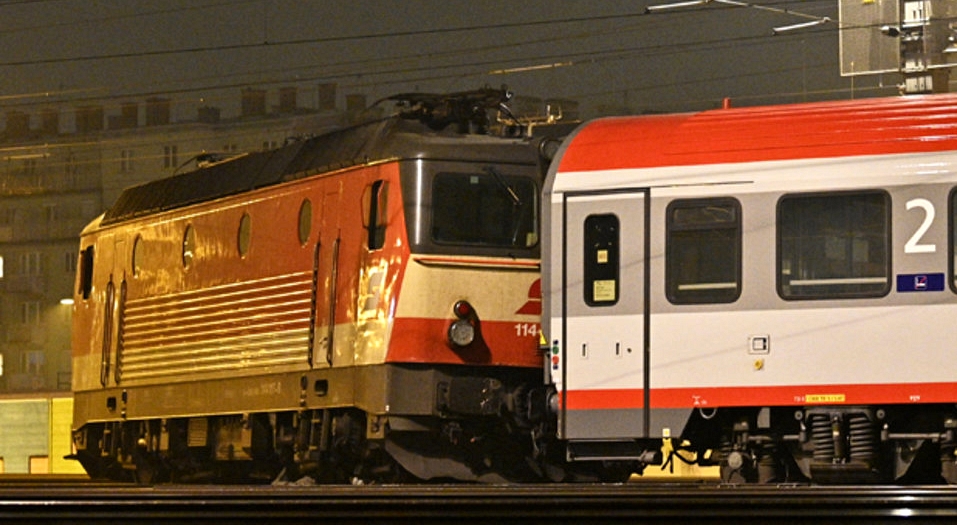 A siklott mozdony a sínek felől (fotó: APA/Hans Punz)