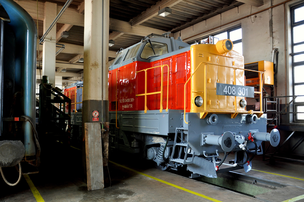 A készülő mozdony Debrecenben<br>A képre kattintva fotógaléria nyílik<br>(a felvételeket a szerző készítette)</br>