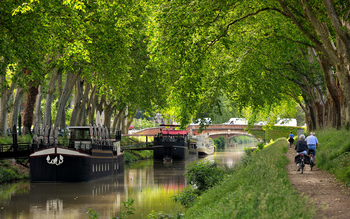 A Canal du Midi Dél-Franciaországban. Ezzel versenyez nyolcmilliárdért a Tisza!
