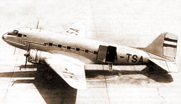  A Malév egyetlen C-47-es gépe csak belföldi járatokon repülhetett 