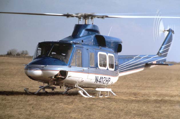 A Bell 412-es Budaörsön