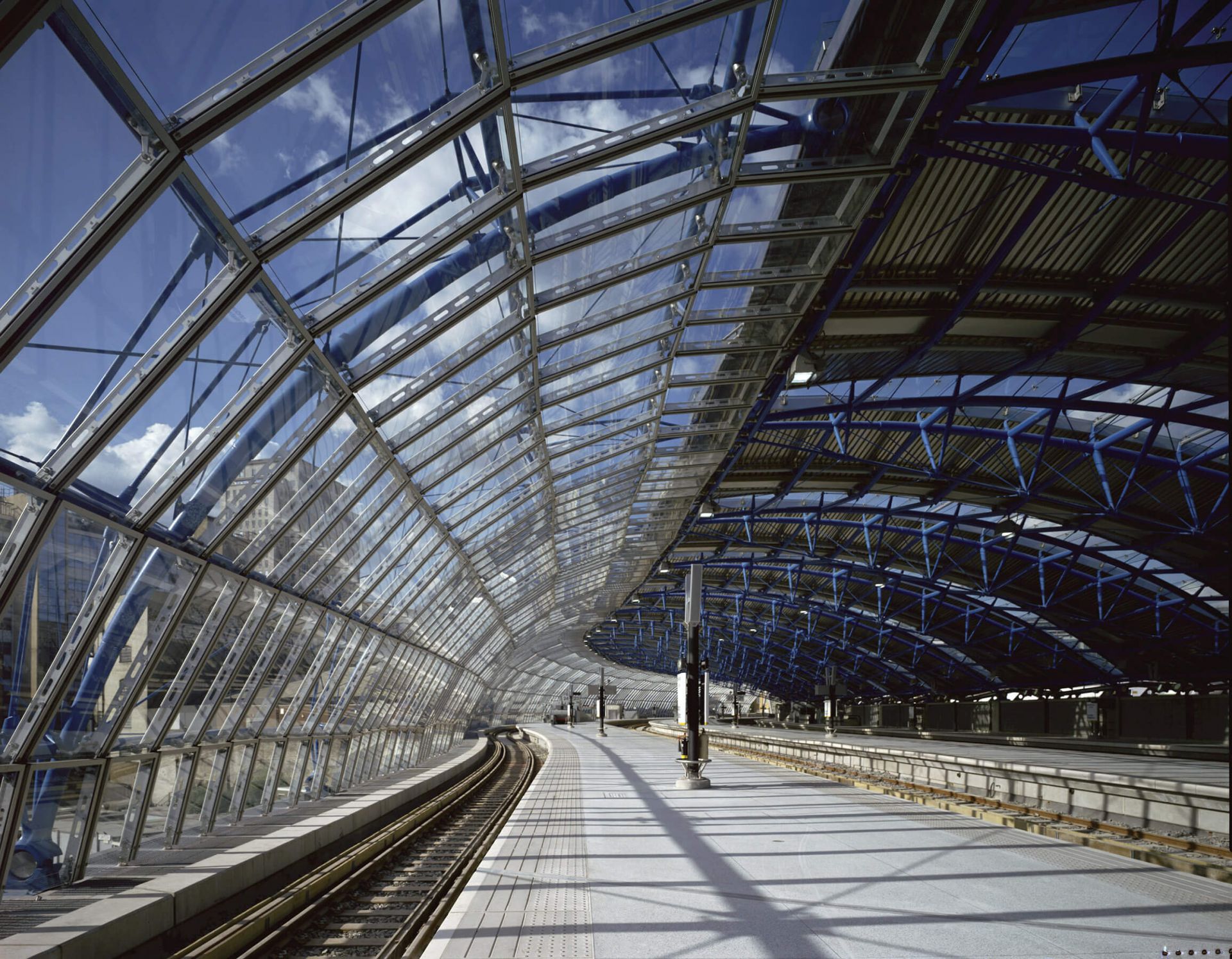 London, Waterloo Station, építész: Nicholas Grimshaw and Partners