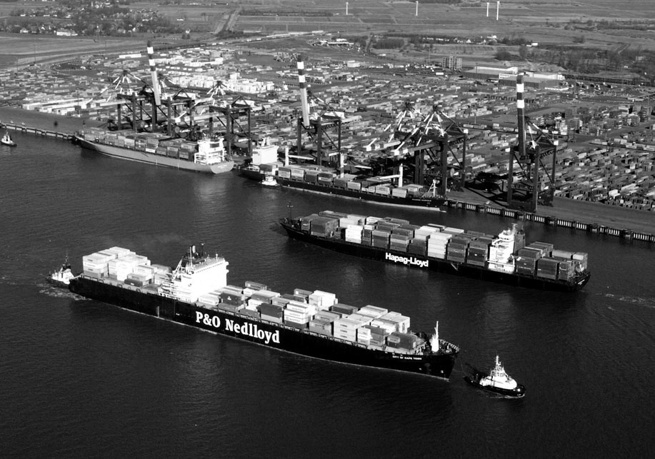 Bremerhaven kikötője jelentős konténerforgalmat bonyolít le