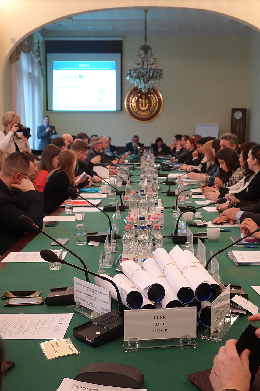 A Dante-projekt budapesti nyitókonferenciája a Duna Bizottság székházában (fotó: Pro Danube)