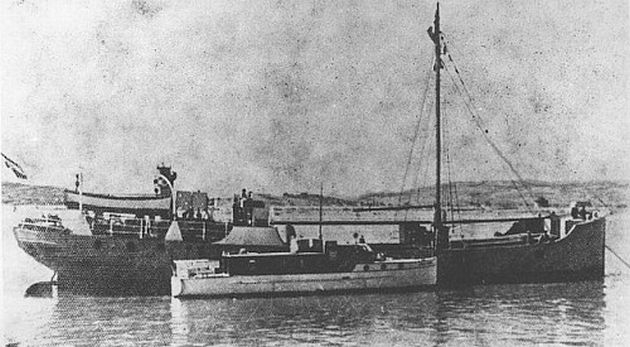 Az Apollinaris III. A hollandus hajó ásványvizet szállított országa partmenti vizein (fotó: a Közlekedési Múzeum gyűjteményéből)