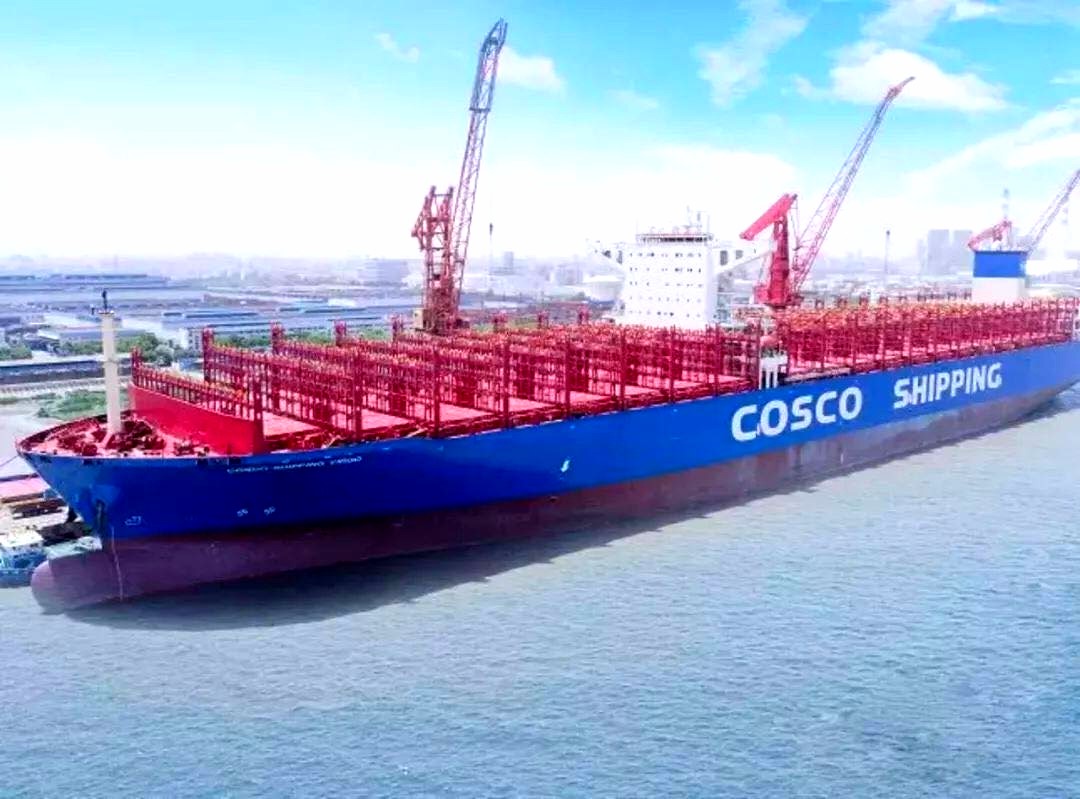 A kínai Cosco Shipping idén már az ötödik húszezer TEU-s konténerhajóját veszi át (fotó: Cosco Shipping)