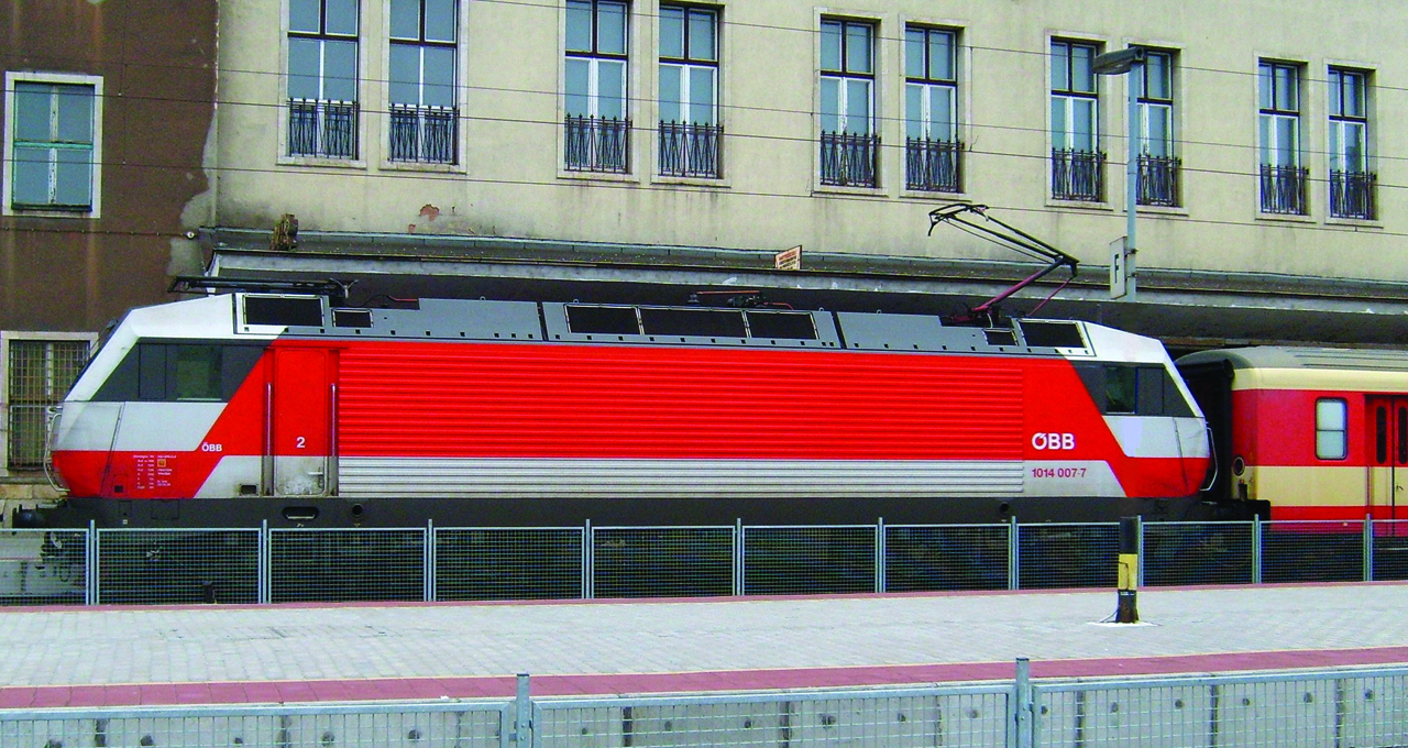 Eurégiós vonat élén, Győr állomáson (fotó: Móricz Zsigmond)