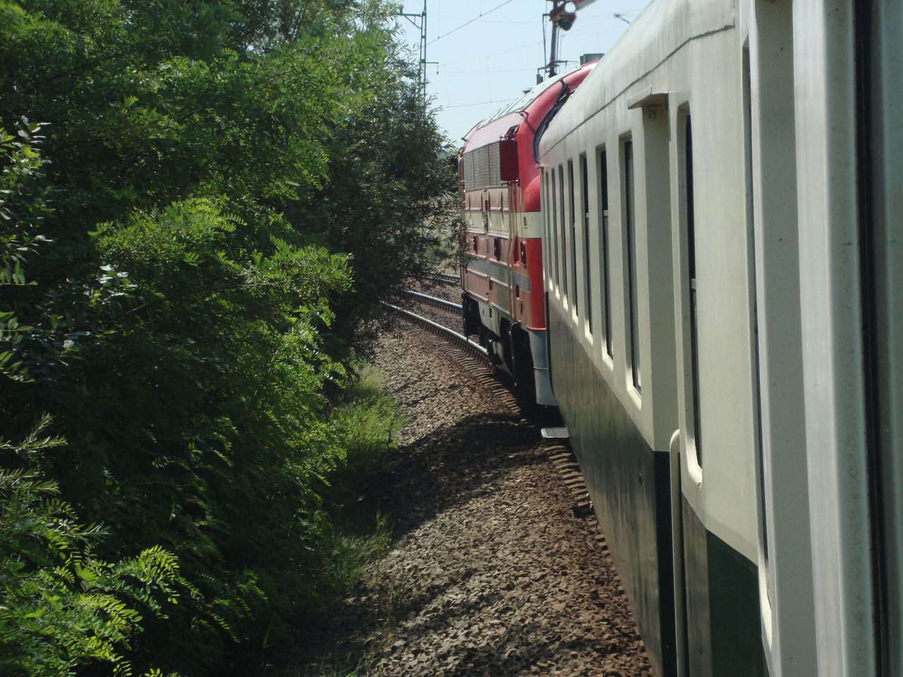 A murakeresztúri deltában robog a vonat