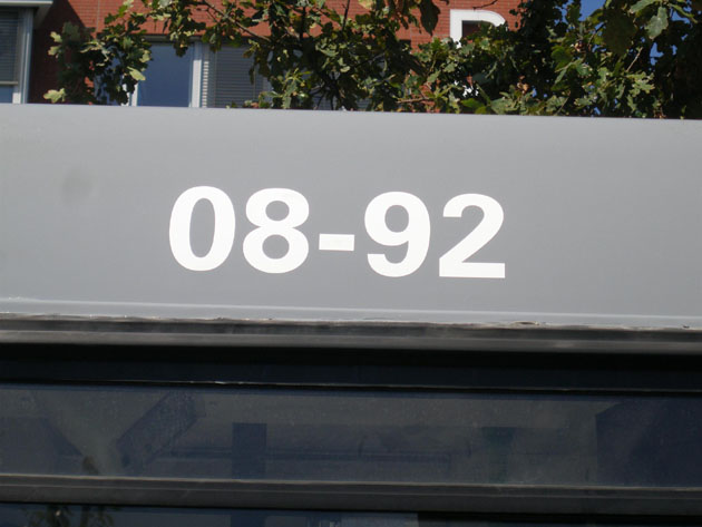 A busz matricás azonosítója (fotók: Abavári-Tóth Péter)