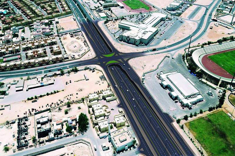 A Doha Expressway Al Aahli csomópontjának látványterve<br/>A képre kattintva galéria nyílik!<br/>(forrás: skycrapercity.com)