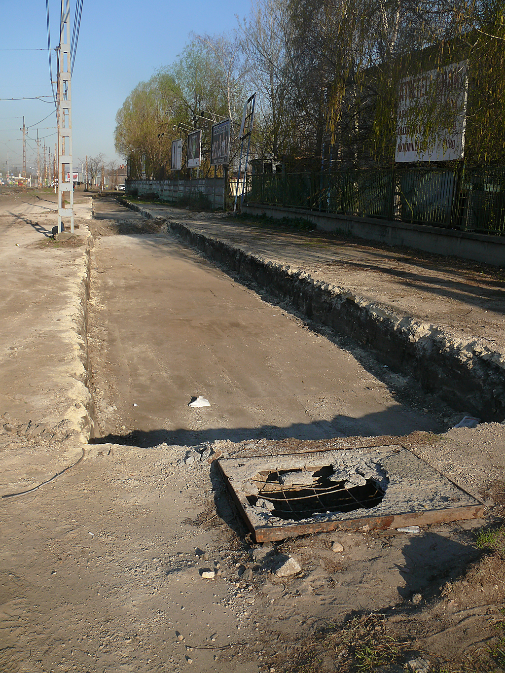 Az Élessaroknál a buszsáv az egykori iparvágány helyén fog vezetni<br/>(fotó: Kemsei Zoltán)