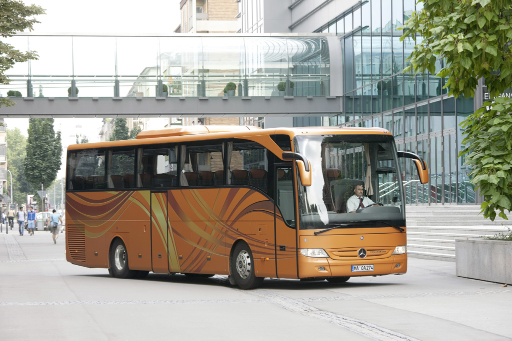 Mercedes-Benz Tourismo - a szürreális hazai állapotokat jól jelzi, hogy hét eladott példánnyal a legkeresettebb busztípussá tudott válni Magyarországon<br>(fotó: Daimler Buses)