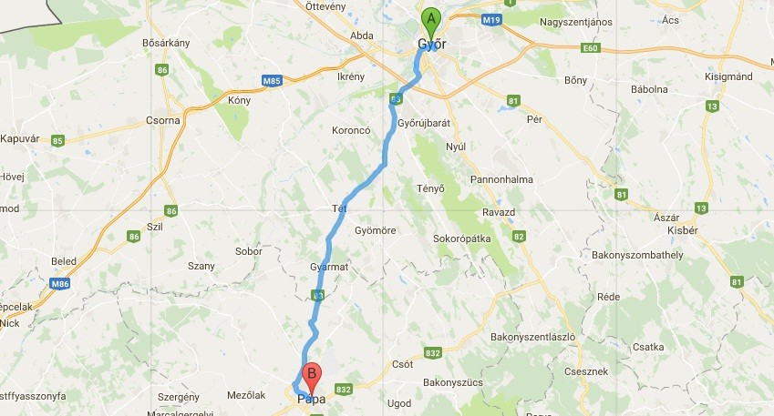 Várhatóan 2022-re négy sávon lehet majd közlekedni a Győrt és Pápát összekötő 83-as főúton (forrás: Magyar Építők)