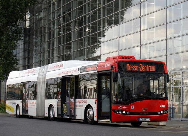 Az első sorozatban gyártott hibrid busz Európában az Allison hajtással szerelt Solaris Urbino