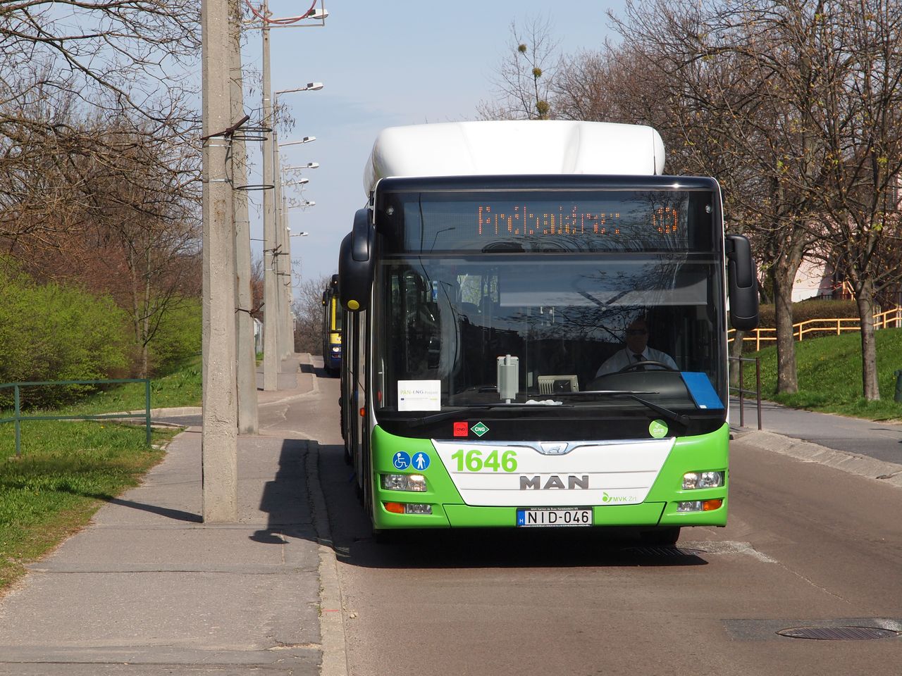 A PAN-LNG projektben részt vevő busz Miskolcon. Rengeteg a tartalék a biometánban