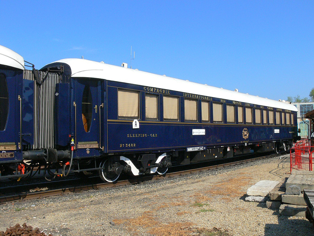 A Venice Simplon-Orient-Expressz hálókocsijai a Magyar Vasúttörténeti Parkban (fotók: iho.hu archívum)
