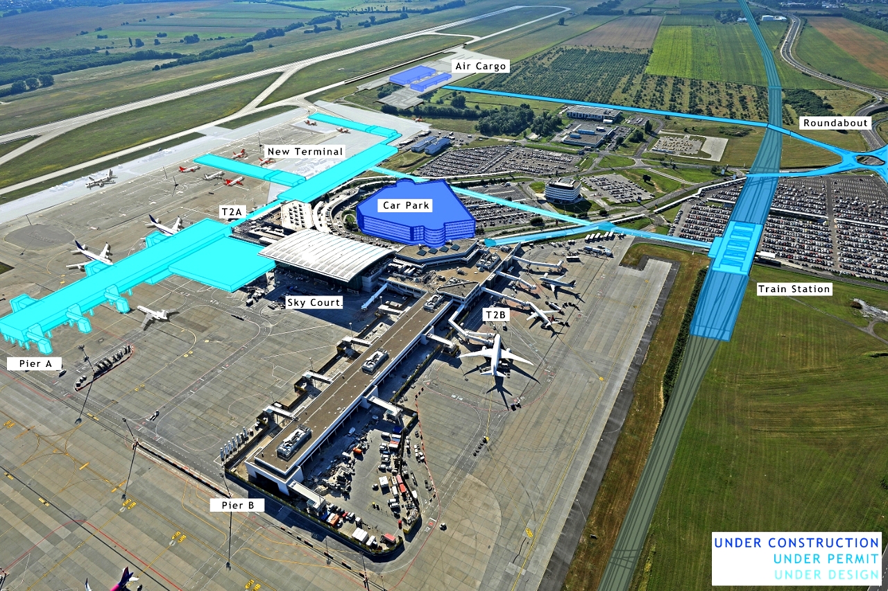 A Budapest Airport látványterve a repülőtéri fejlesztésekről