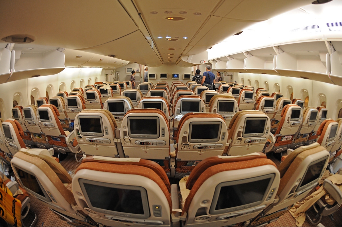 A pánik oka: az A380-as tágas utastere <br>(fotó: airliners.net)