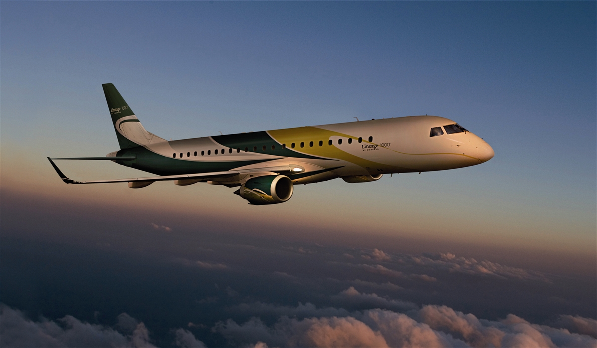 Az Embraer egyik sikeres üzleti gépe, a Lineage 1000 