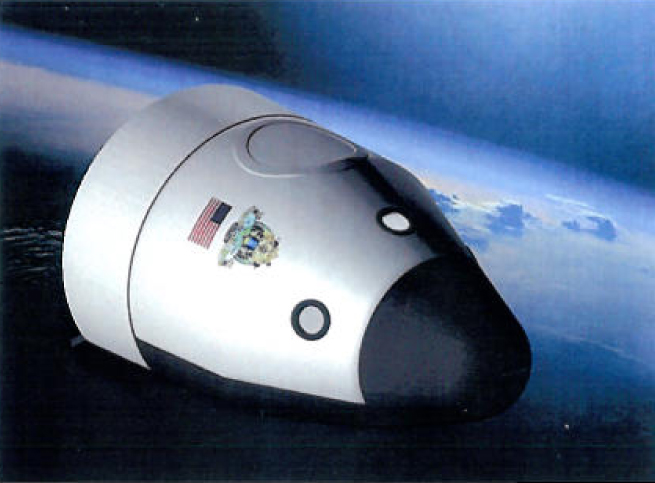 A tervezett új amerikai személyszállító űrhajók egyike