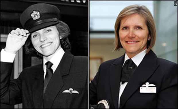 Lynn Barton kapitány, az első női pilóta a British Airwaysnél