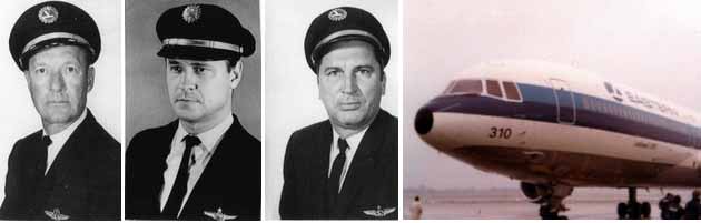 Robert Albin Loft kapitány, Albert John Stockstill és Donald Louis Repo, az Eastern 401-es személyzete