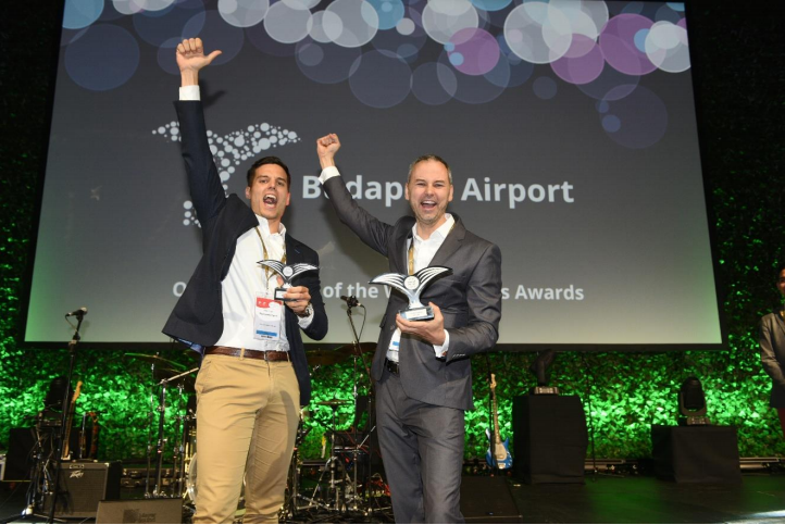A Budapest Airport hozta el a legjobb légitársasági marketing díjat az ausztráliai Adelaide-ben zajló World Route Development Forum konferenciáról (kép forrása: Budapest Airport)
