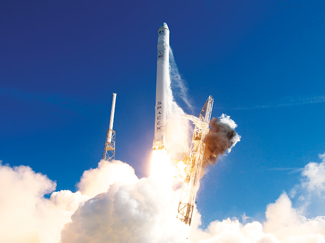 A Falcon 9 hordozórakéta sikeres startja