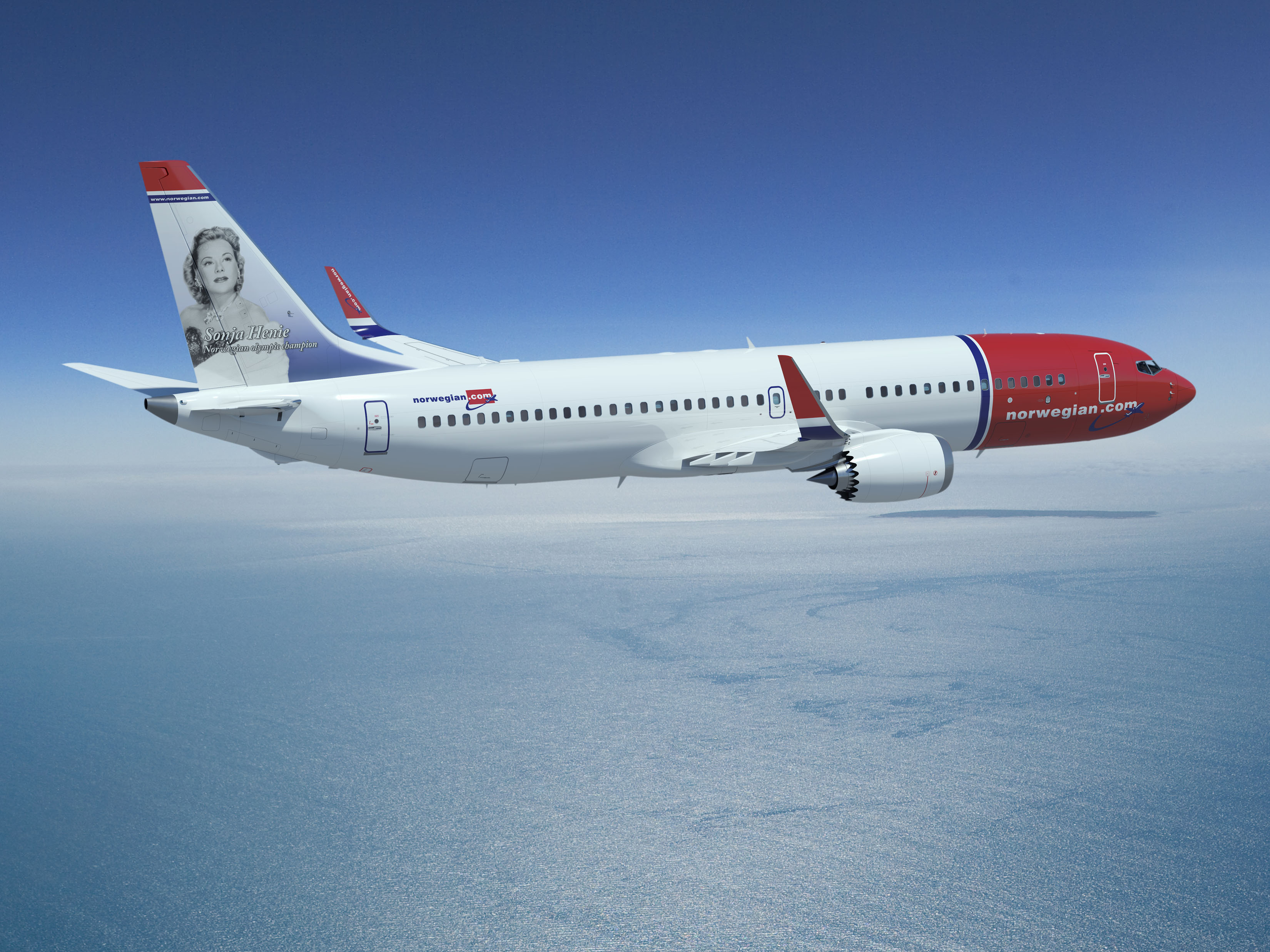 737 MAX Norwegian-színekben <br>(fotó: Boeing)
