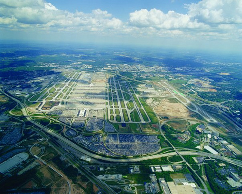 Atlanta öt pályája – légifotó