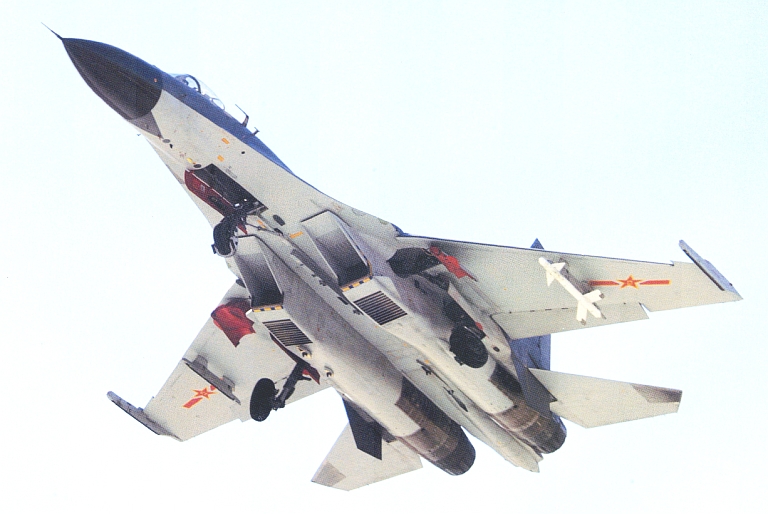 A megvásárolt Szuhojok nyomán készültek a J-11B változatok <br>(fotó: ausairpower.net)