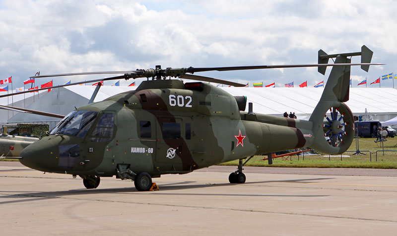 A néhány éve már bemutatott katonai helikopter, a Kamov Ka-60-as
