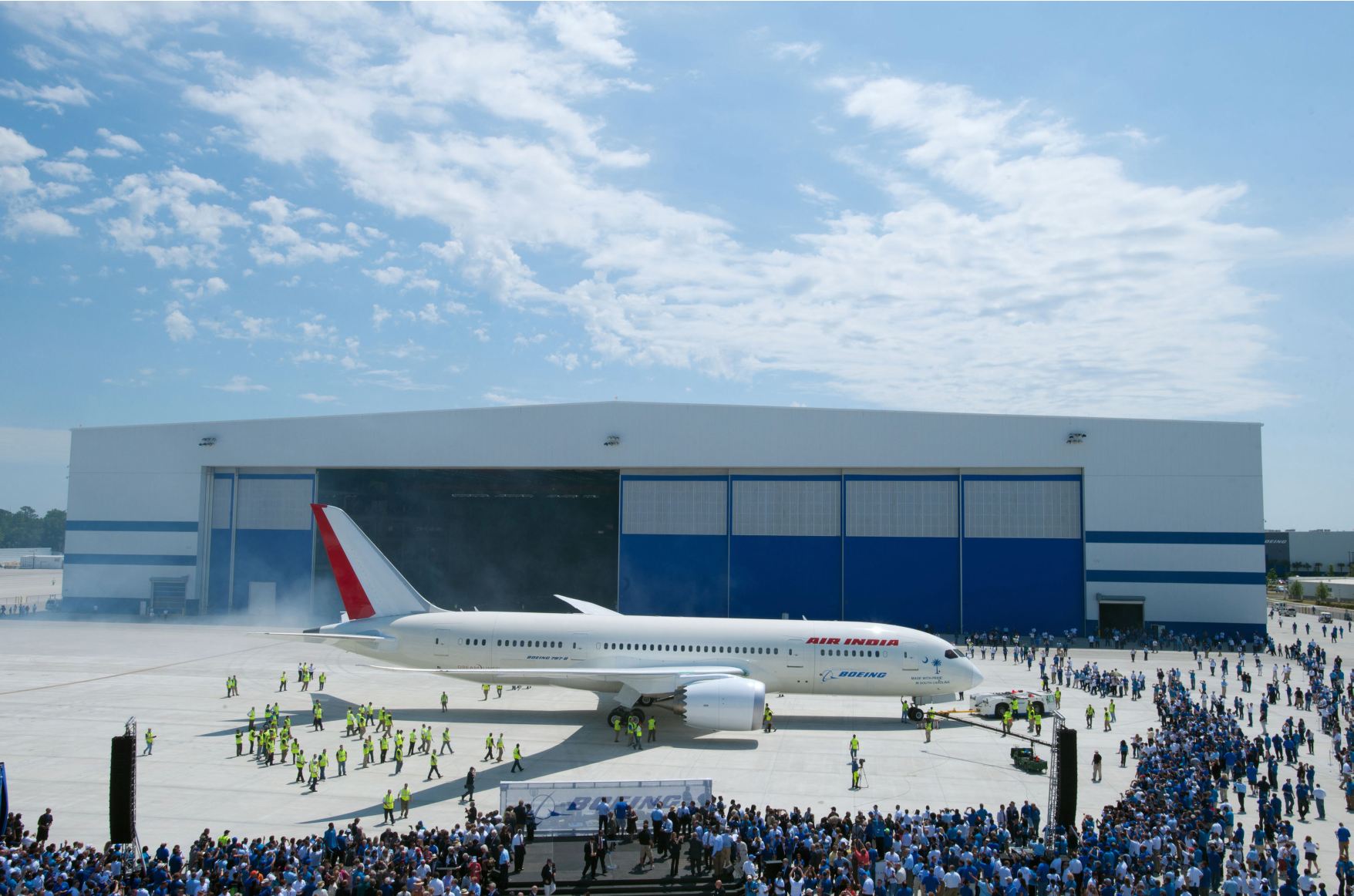 A gyártócsarnok North Charlestonban kisebb, mint az everetti, de itt kizárólag 787-eseket szerelnek össze