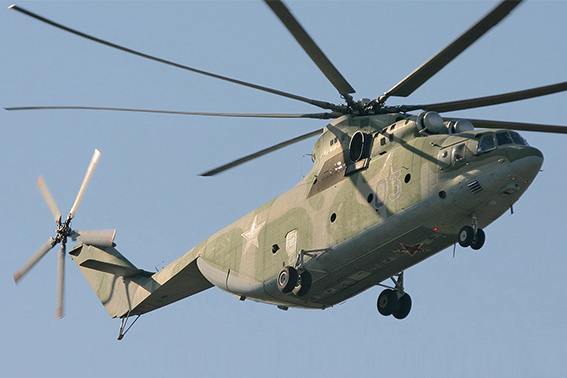 A gyártó Rosvertol fotója a modernizált Mi-26T2-ről