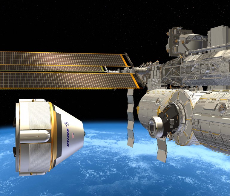 A Boeing fantáziarajza: az űrhajó nem véletlenül hasonlít az Apolló parancsnoki molduljára, csak sokkal nagyobb