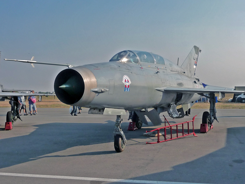 MiG–21-es a statikuson
