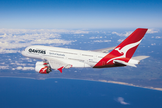 A Qantas A380-asai...