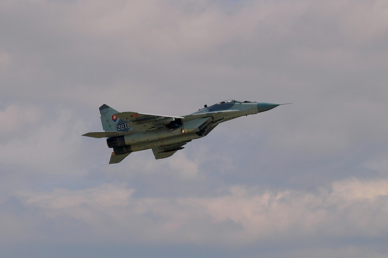 Szlovák MiG-29ASz vadász, hagyományos rejtőszínben
