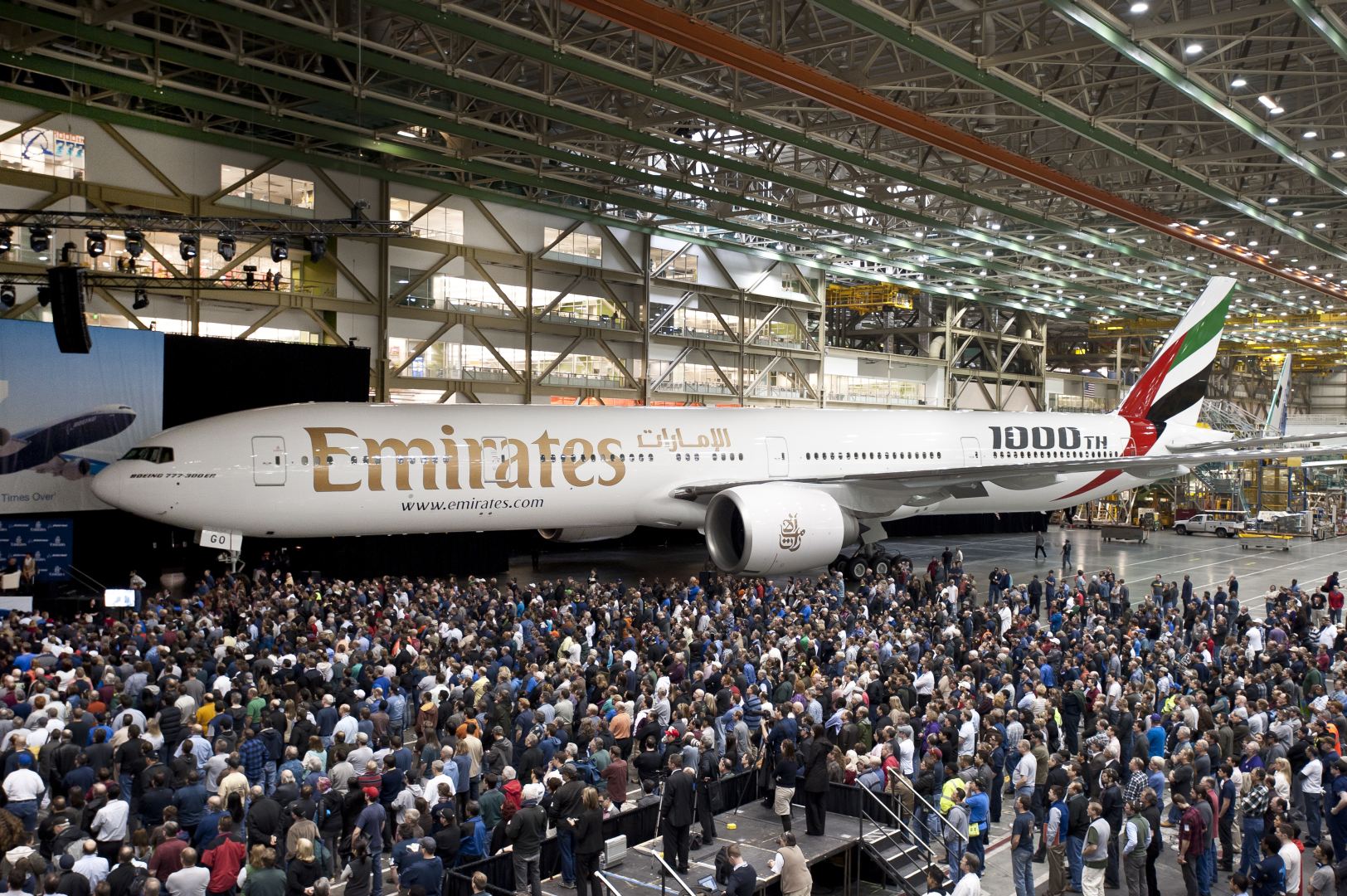 Az Emirates vehette át az ezredik 777-est..