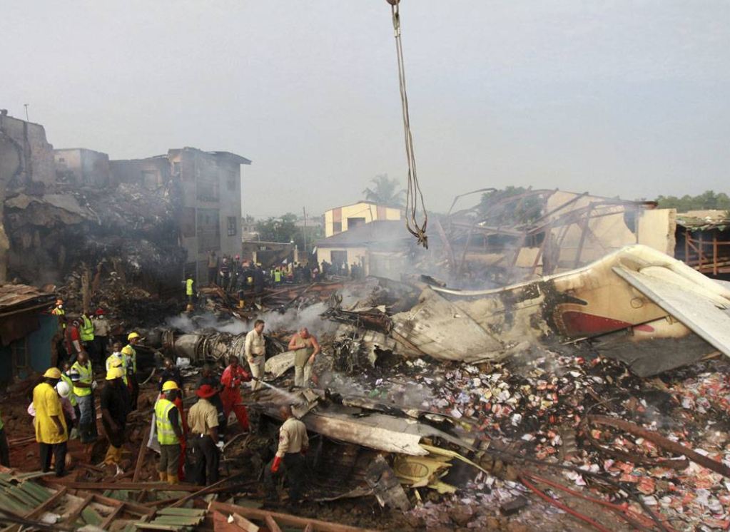 A tavalyi év legsúlyosabb légikatasztrófája Lagosban történt, egy belföldi járattal