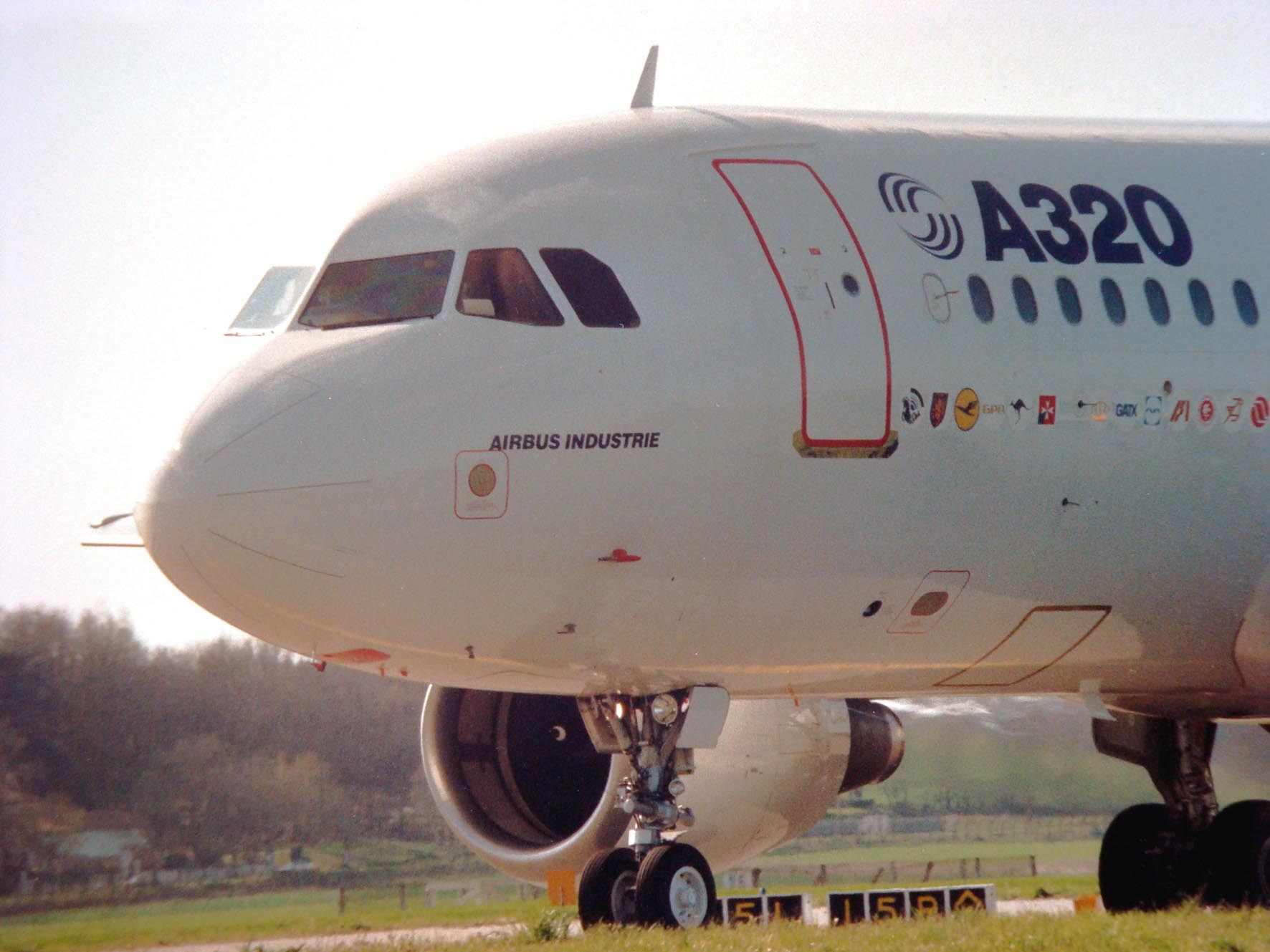 A legelső A320-as a berepülés időszakában