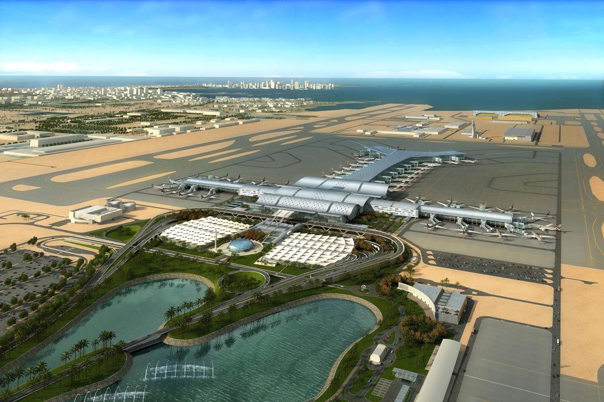 Az új dohai reptér fantáziaképe