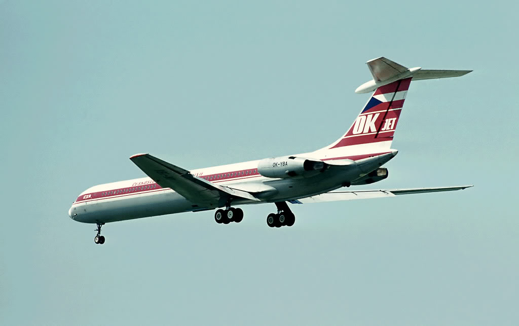 Az egykori Il-62-es OK-YBA...
