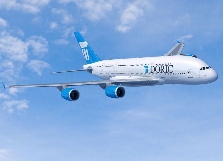 Az A380-as mint DORIC-gép, persze leginkább majd azoknak a társaságoknak a színeiben repül majd, amelyek bérlik