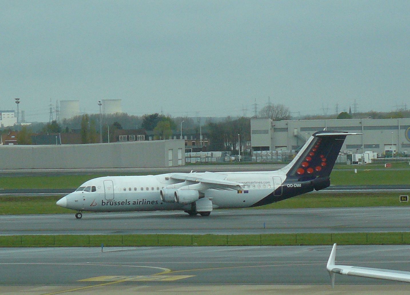 A Brussels gépe a brüsszeli repülőtéren