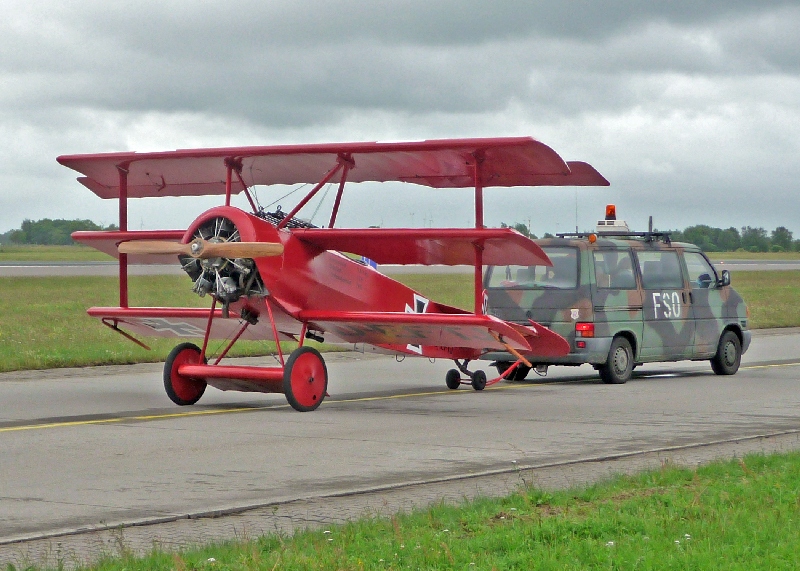 A nagy elődök egyik gépe, a Vörös Báró háromfedelűje