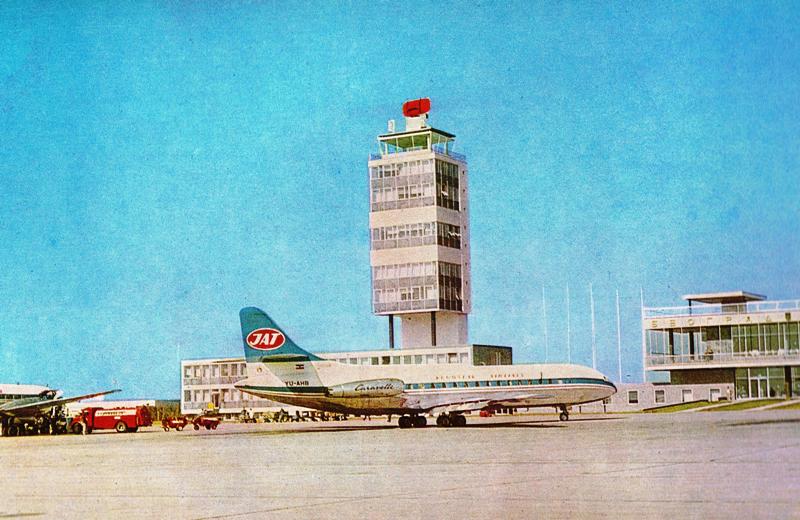 JAT-Caravelle a hatvanas években a belgrádi reptéren