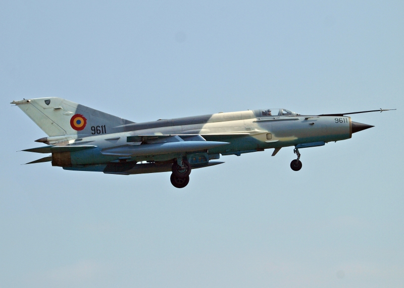 A modernizált román MiG-21-es korábbi kecskeméti repülőnapokon is remek programot repült